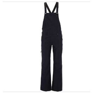 Obermeyer Malta Bib Overalls Ski Pants Womens 8 Black Insulated Logo